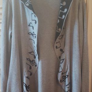 Women's Hot topic music note cardigan